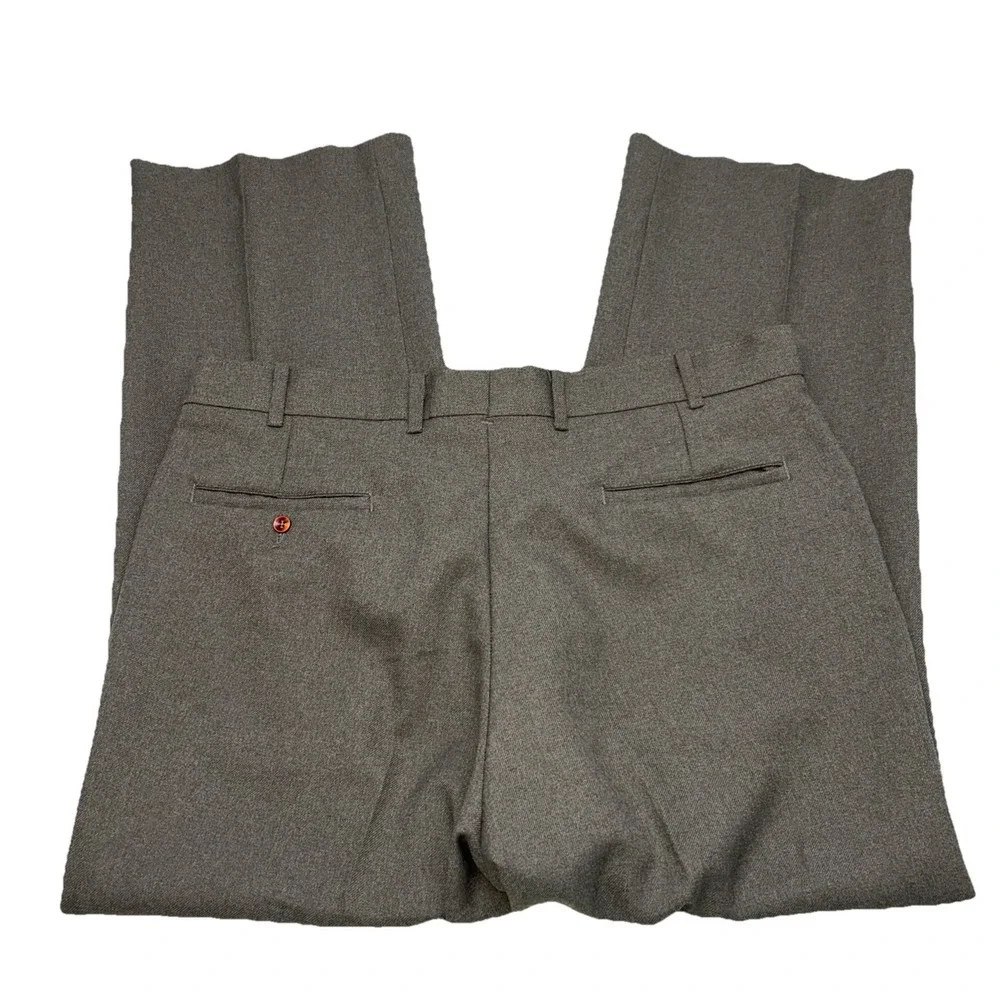Vintage 80s Levis Menswear Action Slacks Pleated Mens 36x27 Brown‎ Sta-prest